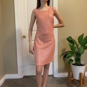 H&M blush sequin dress